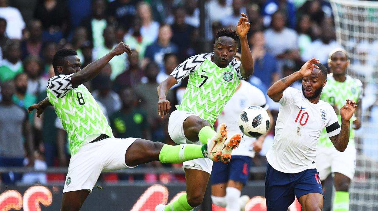 Jugadores de la selección de Nigeria