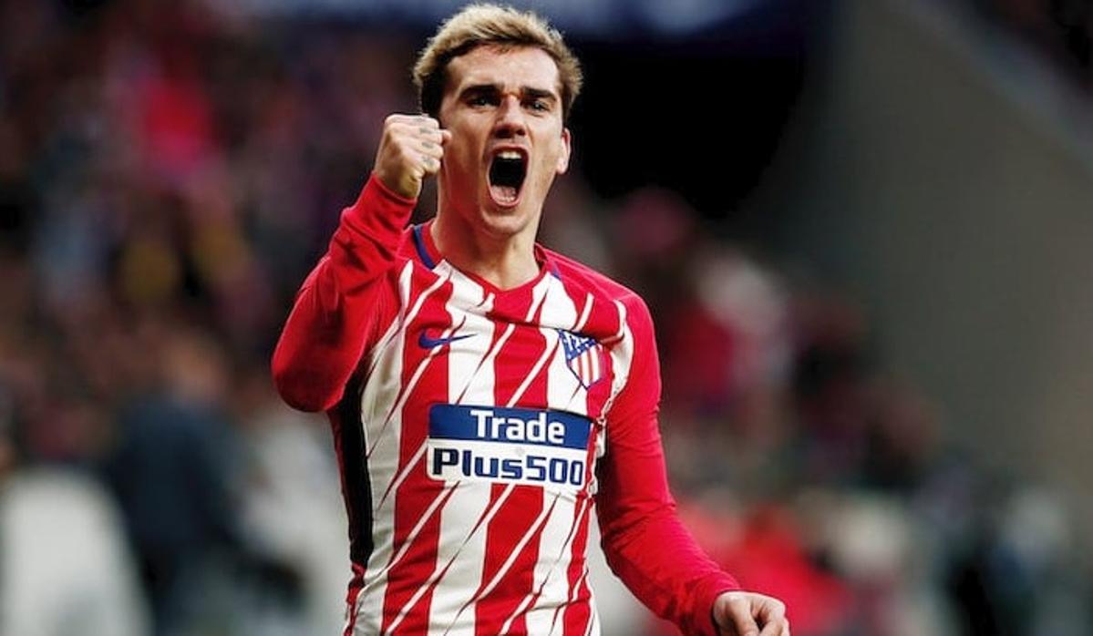 Griezmann celebra un gol con el Atlético de Madrid, en el que seguirá la próxima temporada