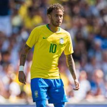 Neymar, en un amistoso contra Croacia