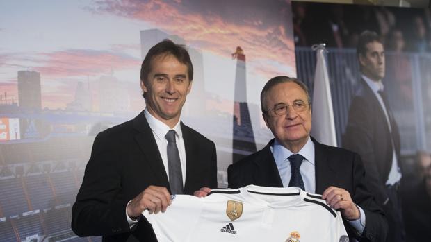 Presentacion de Julen Lopetegui como nuevo entrenador del Real Madrid