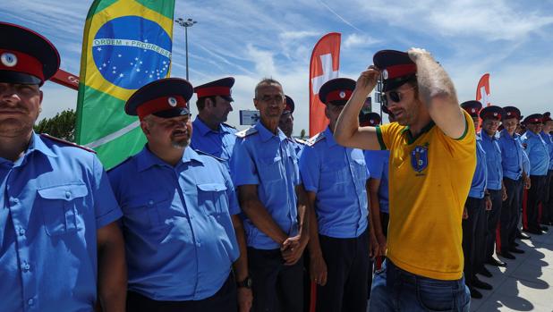 Los cosacos vigilan la Copa del Mundo