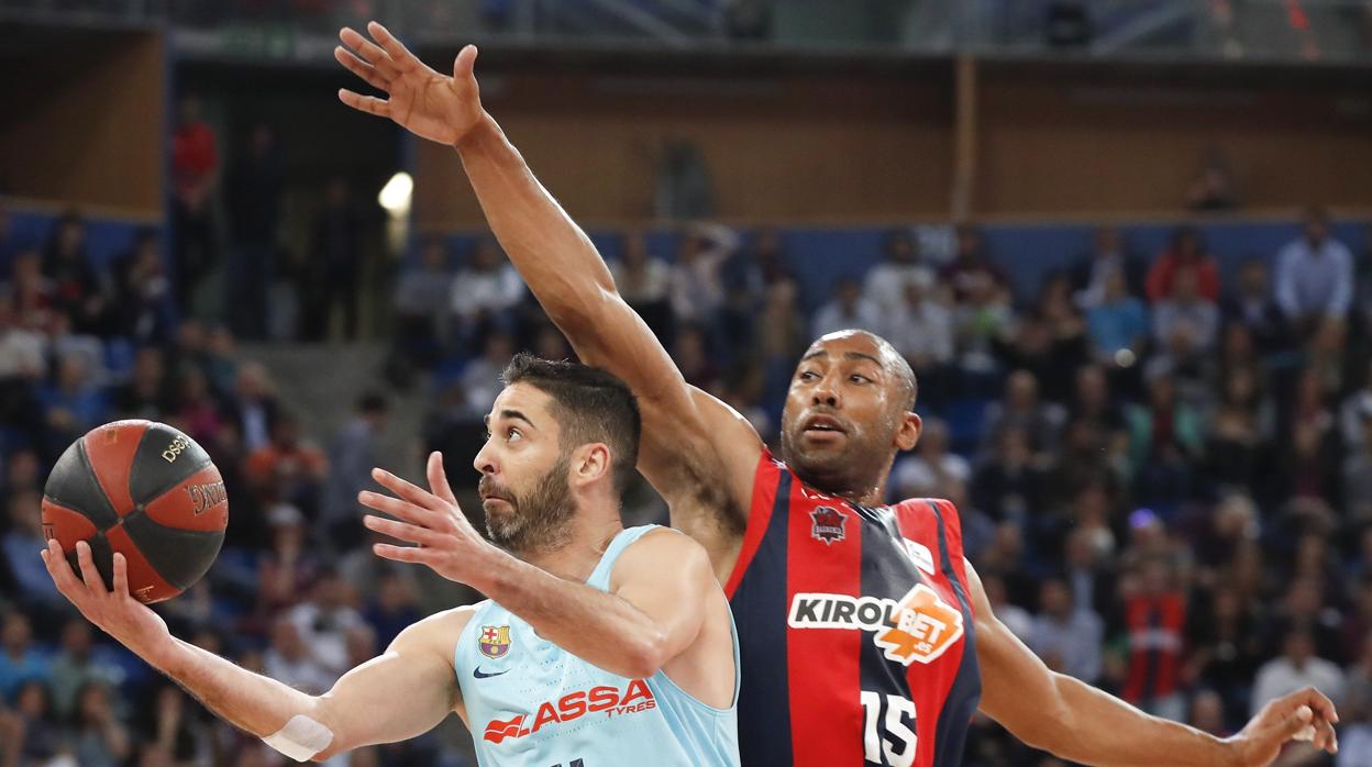 Navarro durante un partido ante Baskonia