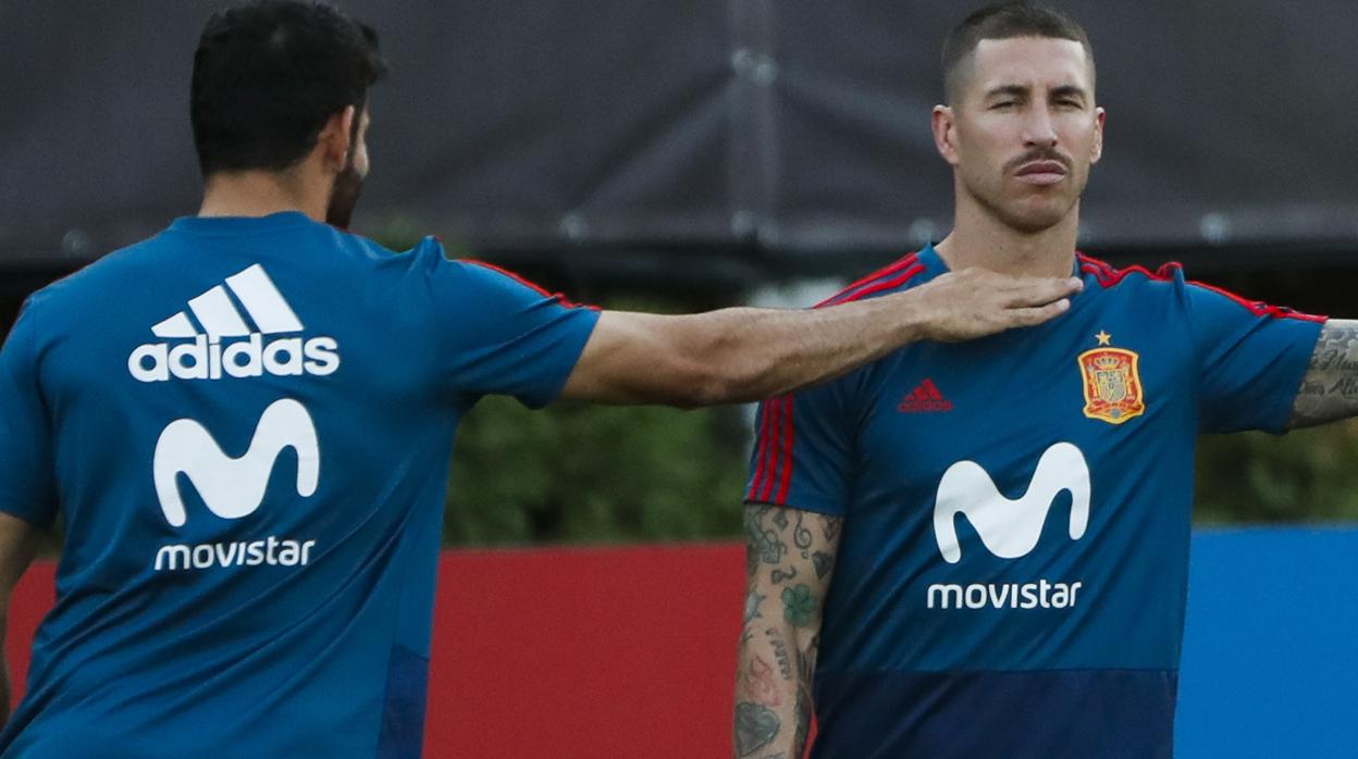 Digo Costa y Sergio Ramos