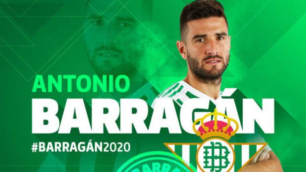 El Betis hace oficial la continuidad de Barragán hasta 2020