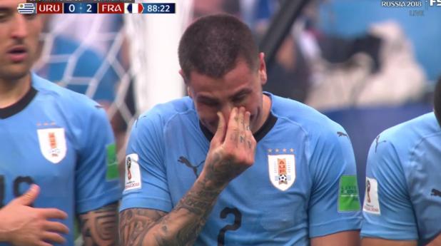 La conmovedora imagen de Giménez en el Uruguay-Francia