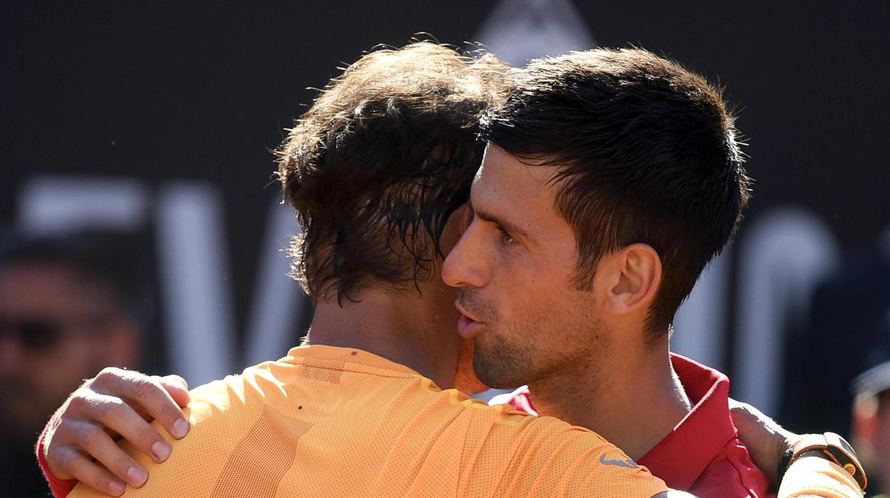 Nadal y Djokovic, en el torneo de Roma 2018