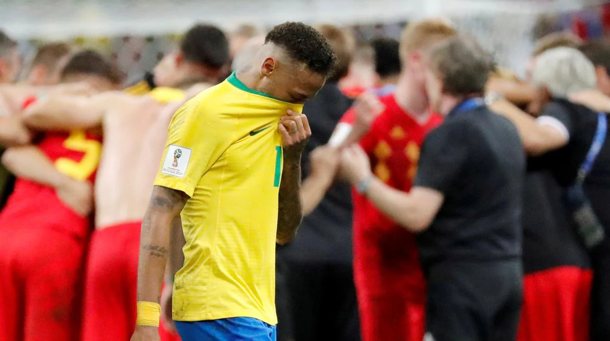 Neymar, tras la derrota de Brasil ante Bélgica en el Mundial de Rusia