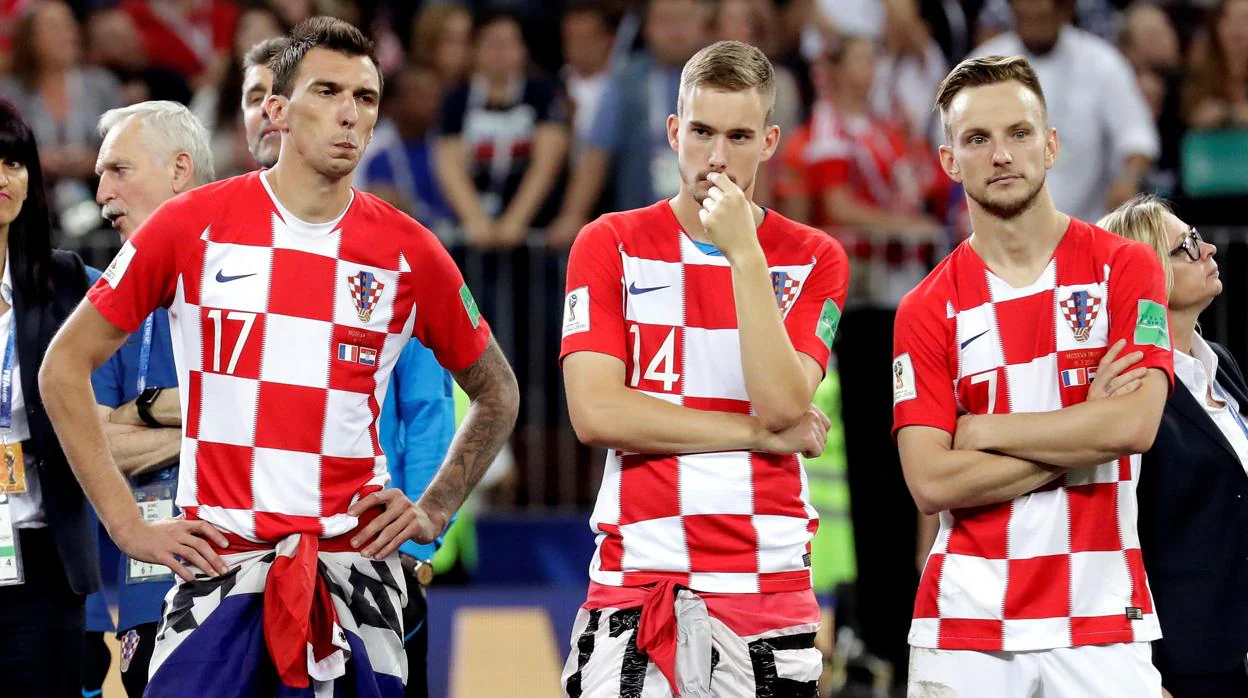 Los croatas, tras el partido