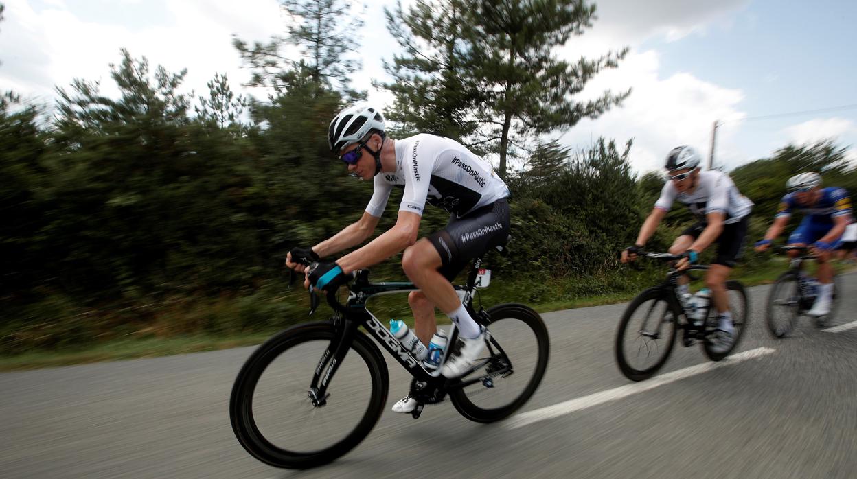 Froome (Sky) durante la cuarta etapa del Tour de Francia