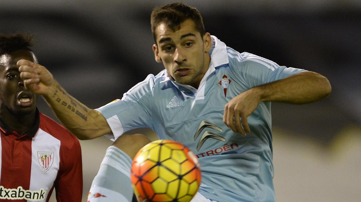 Jonny Otto, durante un encuentro con el Celta