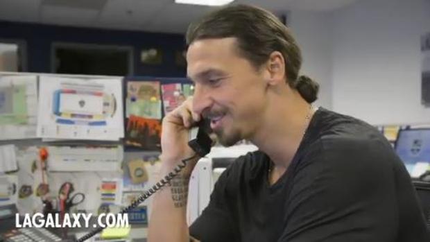 El último «trabajo» de Ibrahimovic en Los Ángeles