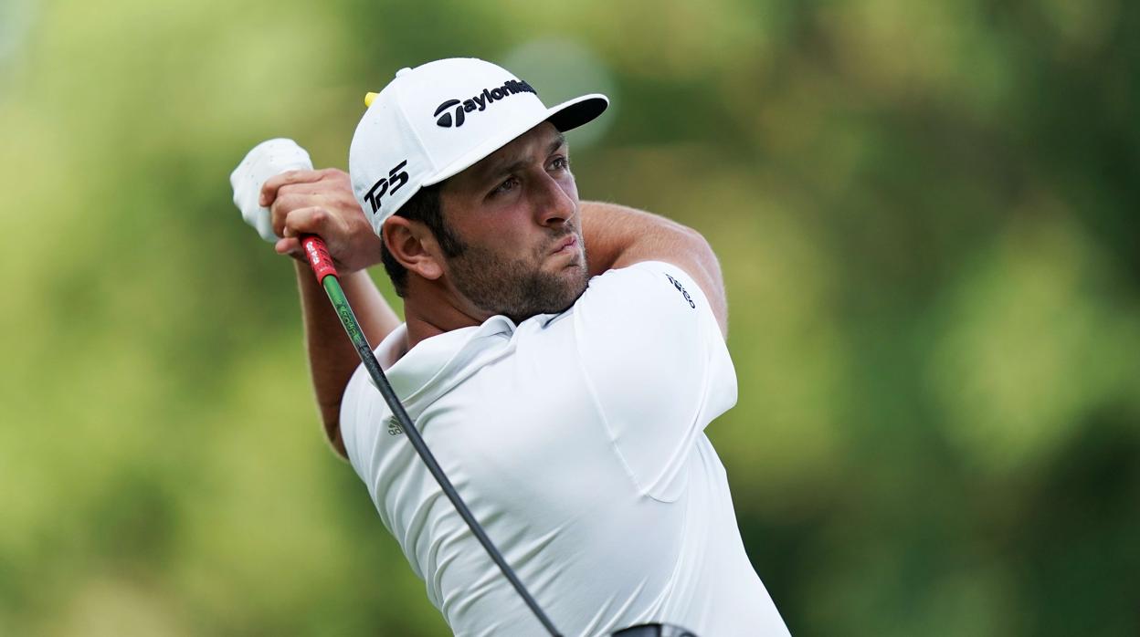 Jon Rahm en una de sus acciones durante la competición