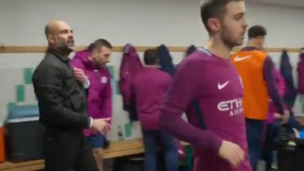 La bronca de Guardiola en el vestuario del City