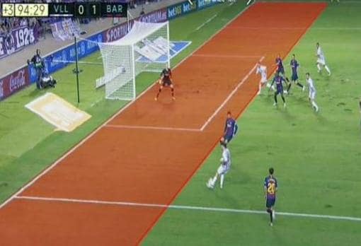 El VAR anuló al Valladolid el gol del empate en el tiempo extra ante el Barcelona