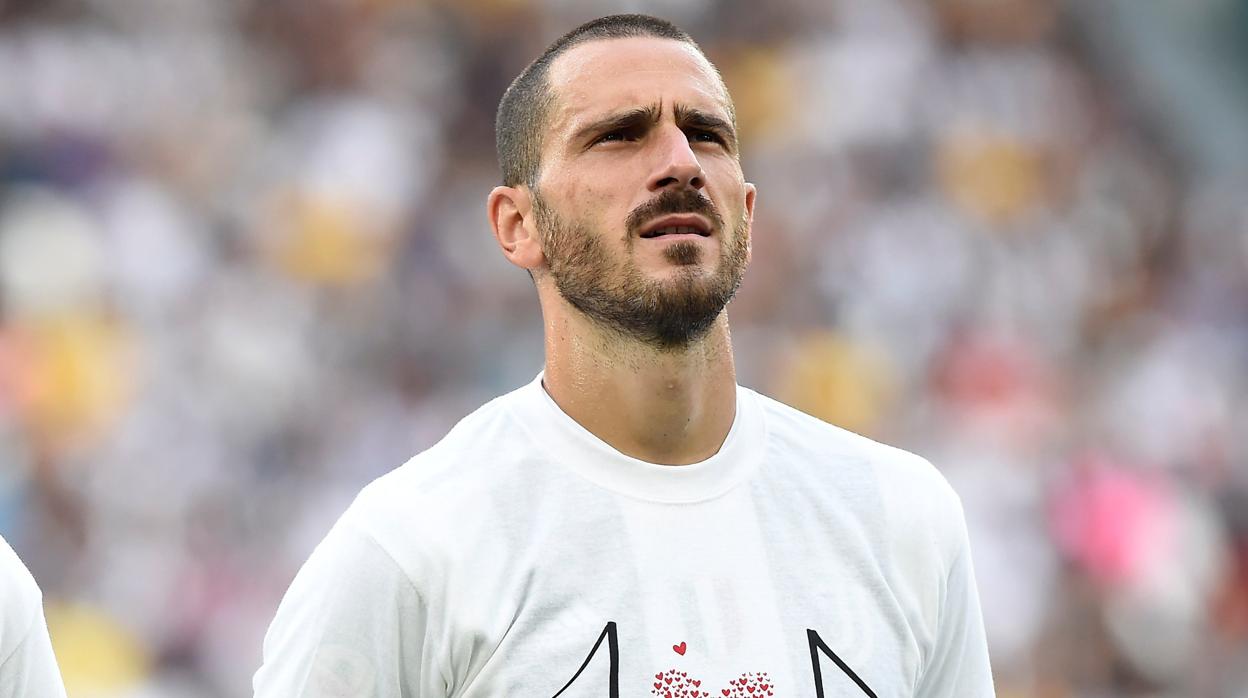 Bonucci, durante el encuentro de la Juventus frente al Lazio