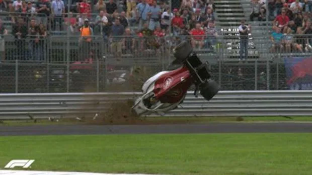 Escalofriante accidente de Marcus Ericsson en los entrenamientos del GP de Italia