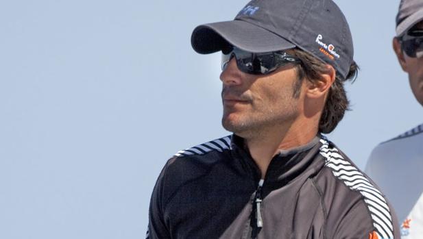 José Ponce, que se impuso en el Torneo Fundación La Caja de Canarias de vela latina canaria