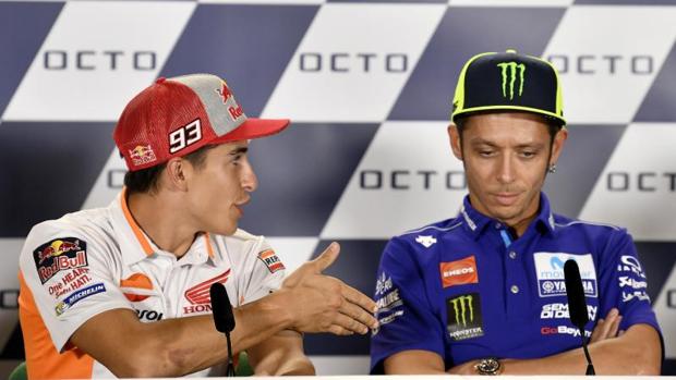 Márquez, y su gesto con Rossi: «Me vine arriba»