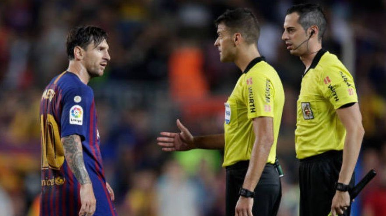 Messi tras la finalización del partido entre el Barcelona y el Girona en el Camp Nou