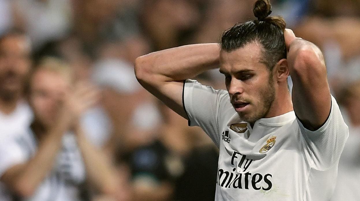 Gareth Bale, durante el derbi madrileño