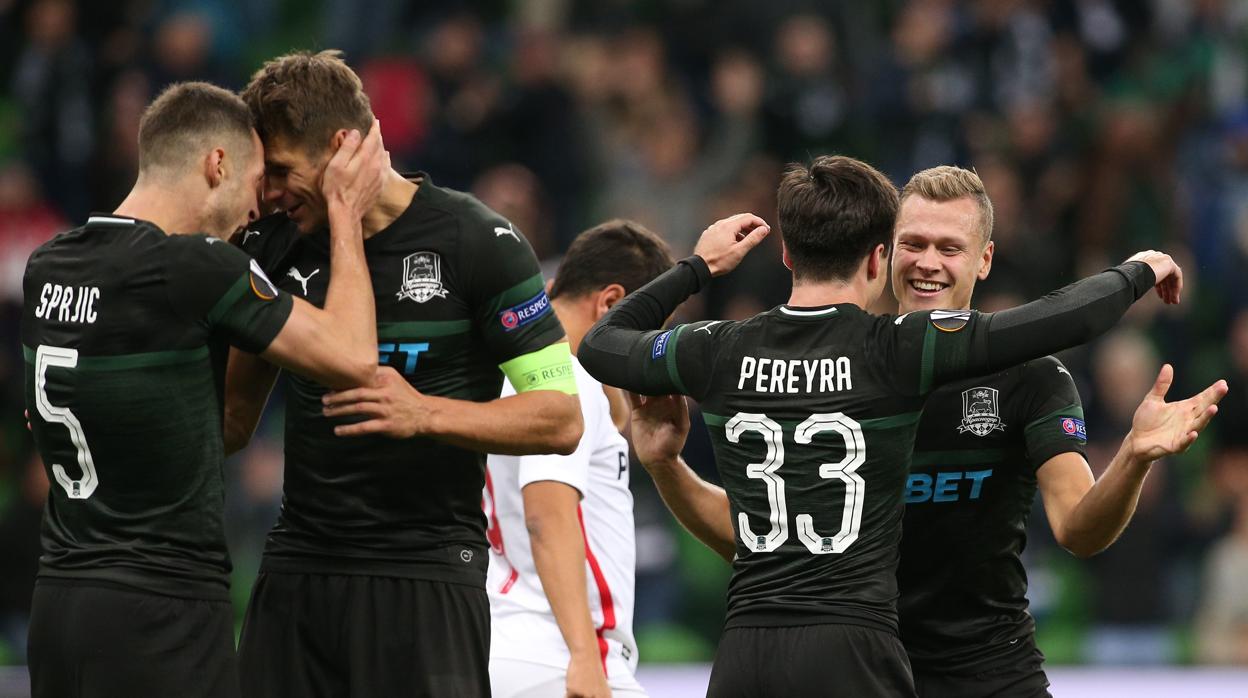 El Sevilla cae en Rusia tras remontar el Krasnodar en la segunda parte