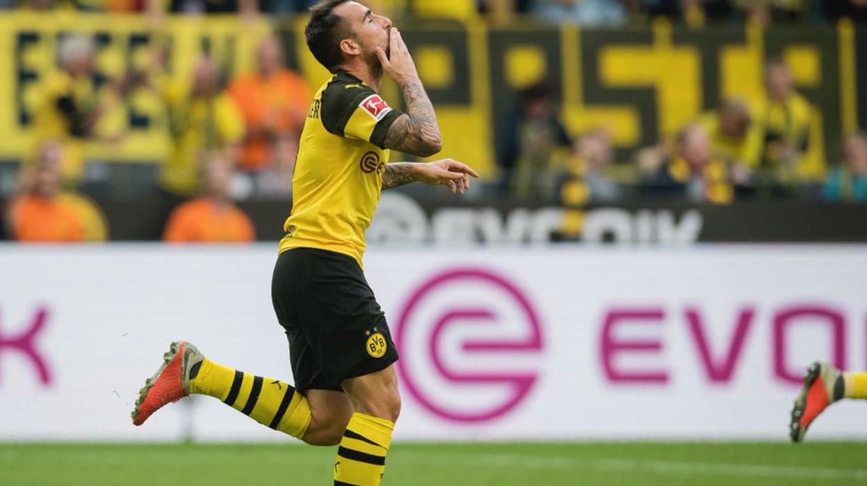 Portentosa actuación de Alcácer con el Borussia Dortmund