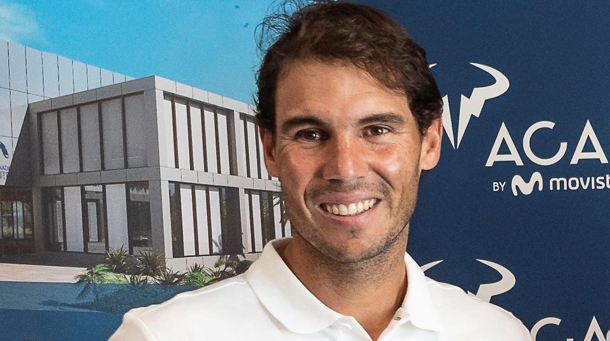 Rafa Nadal, en un acto de su Academia