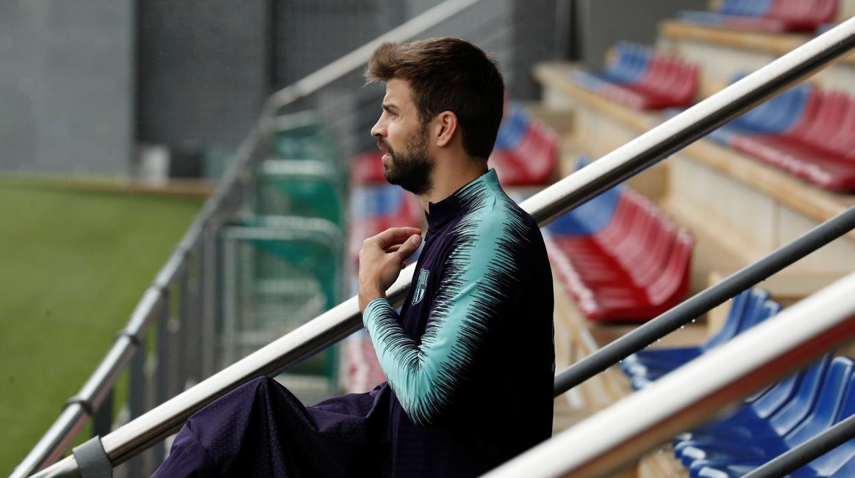 Piqué sale a entrenar este sábado en la Ciudad Deportiva