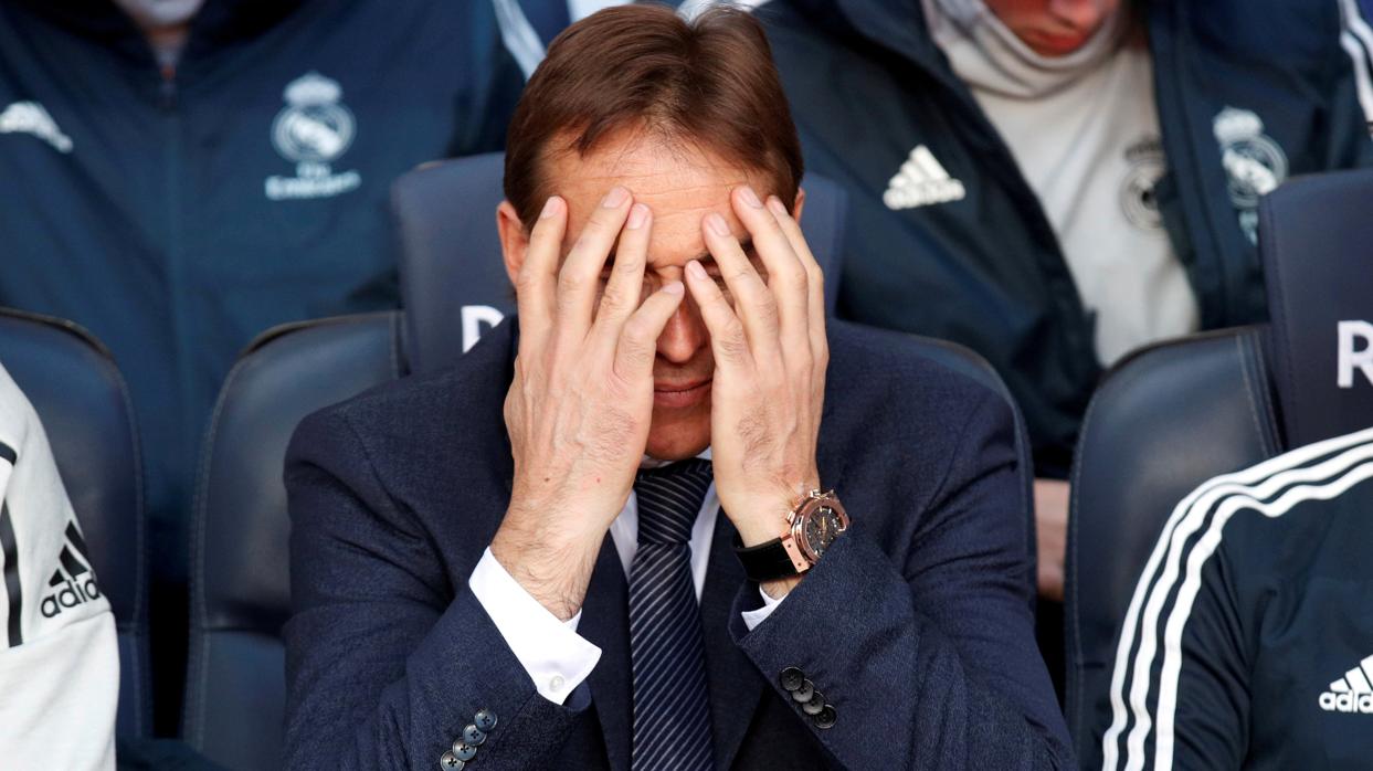 Lopetegui, en su último partido con el Real Madrid