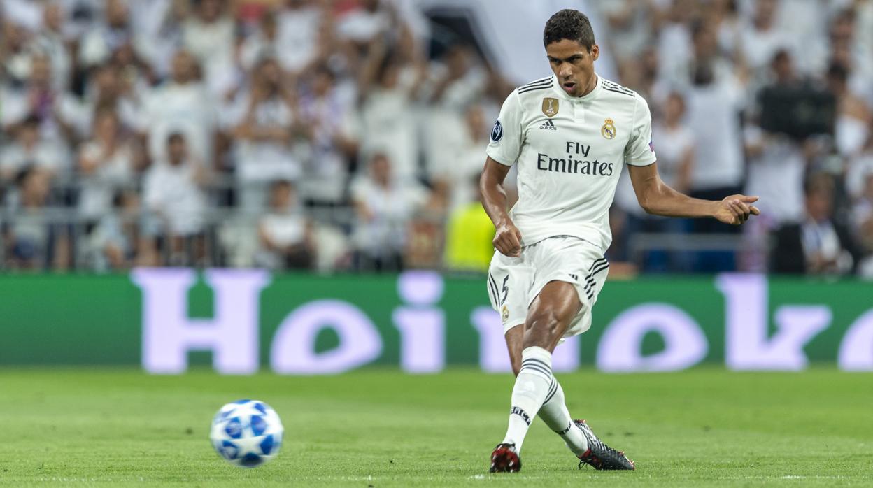 Varane, en un partido de Champions