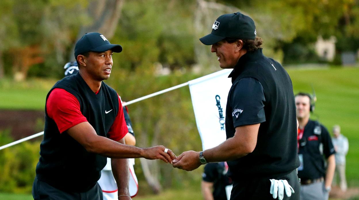 Tiger Woods y Phil Mickelson derrocharon deportividad en su enésimo enfrentamiento