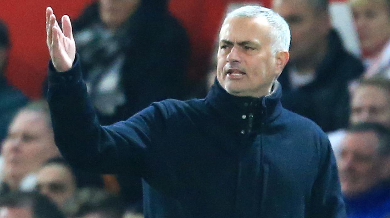 Mourinho, en un partido del United