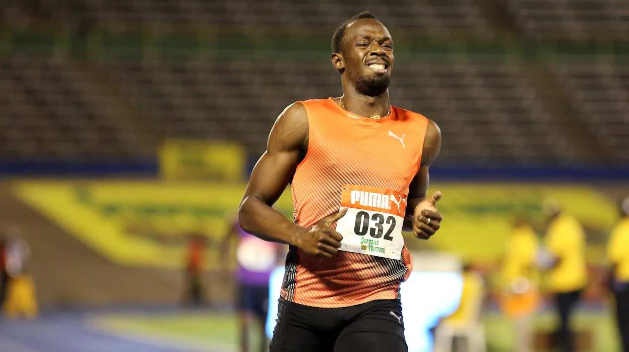 Bolt, en una prueba de velocidad en Jamaica de 2016