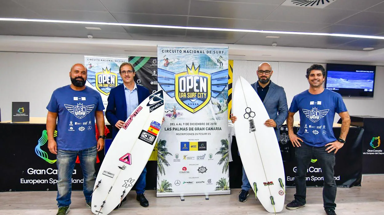 Presentado el Open LPL Surf City, última prueba de La Liga Fesurfing 2018