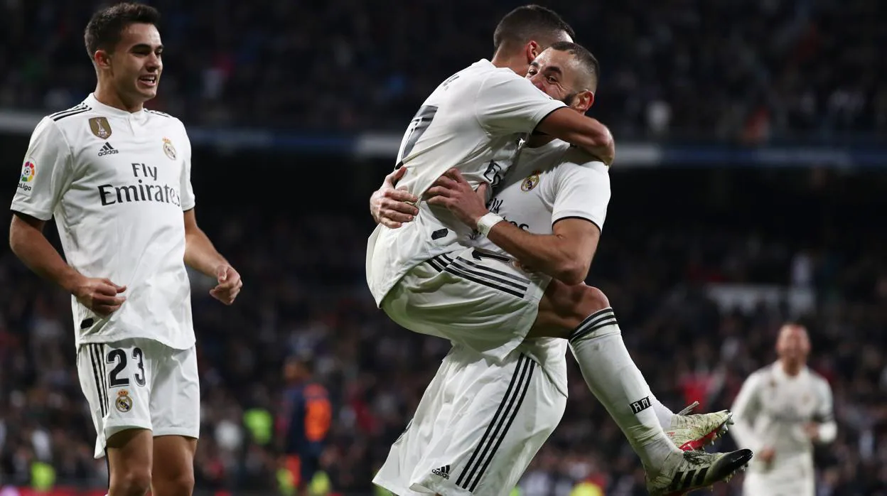 La conexión Lucas-Benzema, cinco goles de ida y vuelta