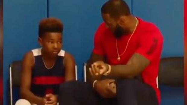 La charla de LeBron James a su hijo que arrasa en las redes sociales