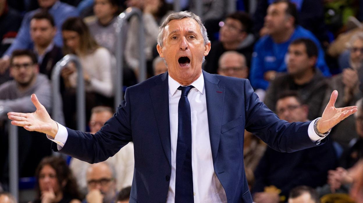 Pesic durante el partido del Barcelona ante el Efes de este pasado jueves