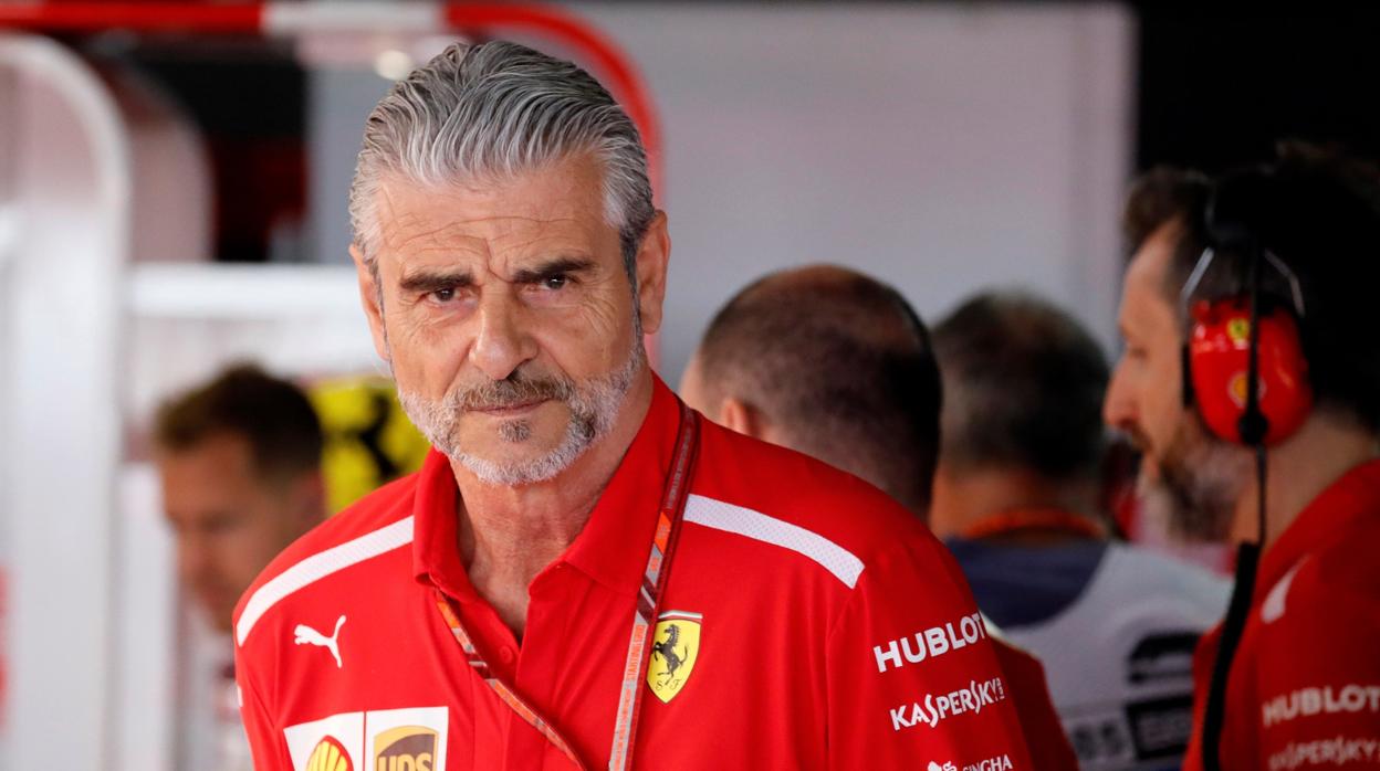 Arrivabene, en una carrera del pasado Mundial de F1