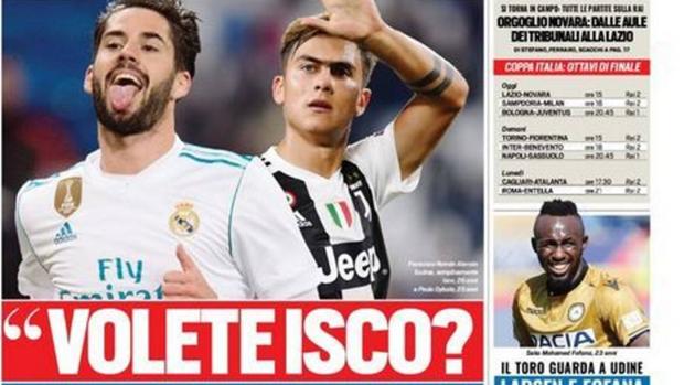 «¿Queréis a Isco? Dadnos a Dybala»