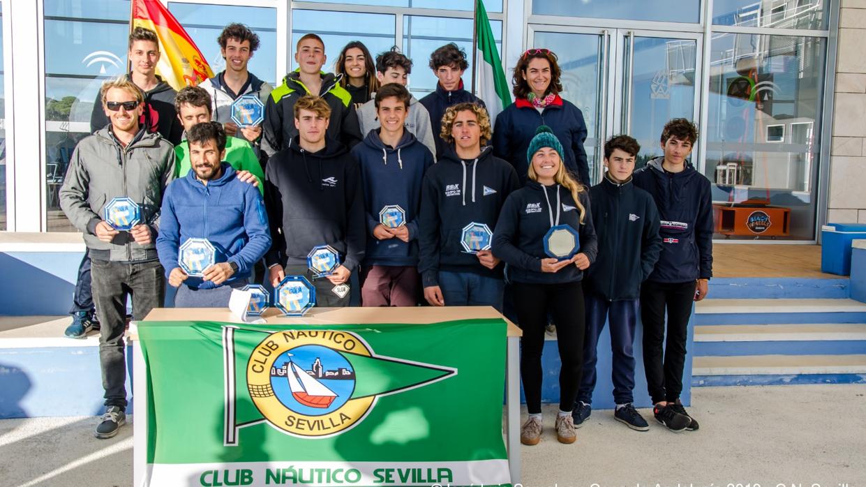 Aurelio de Terry, Karel Lavicky, Pilar González de la Madrid y Curro Manchón, campeones en Puerto Sherry