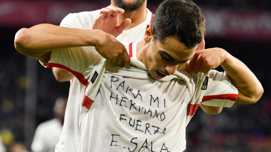 La dedicatoria de Ben Yedder a Emiliano Sala