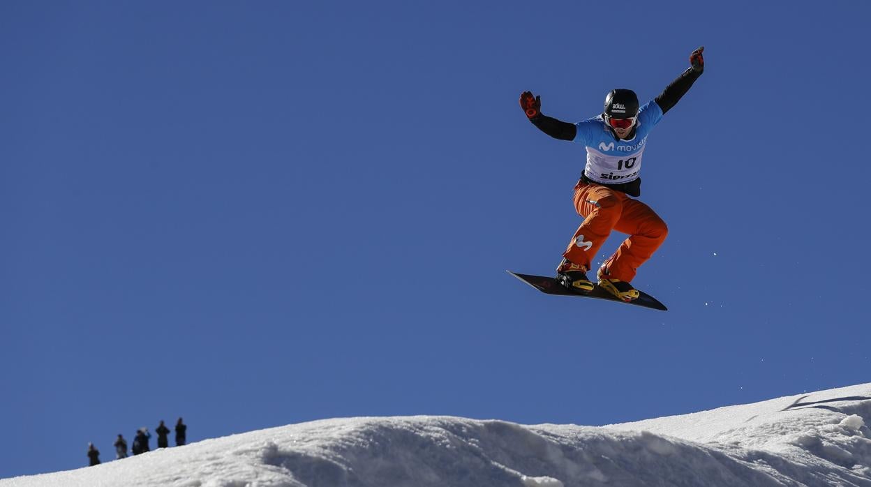 Lucas Eguíbar, durante el Mundial de Sierra Nevada de 2017