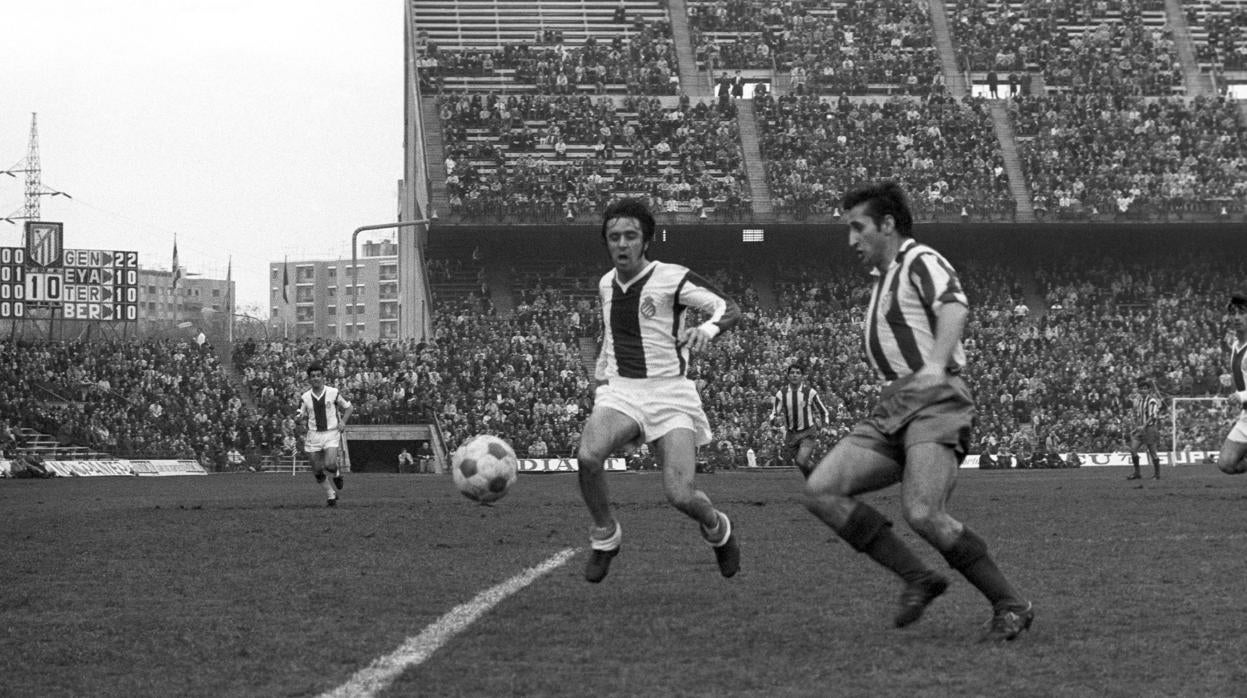 Isasio Calleja en un partido ante el espanyol