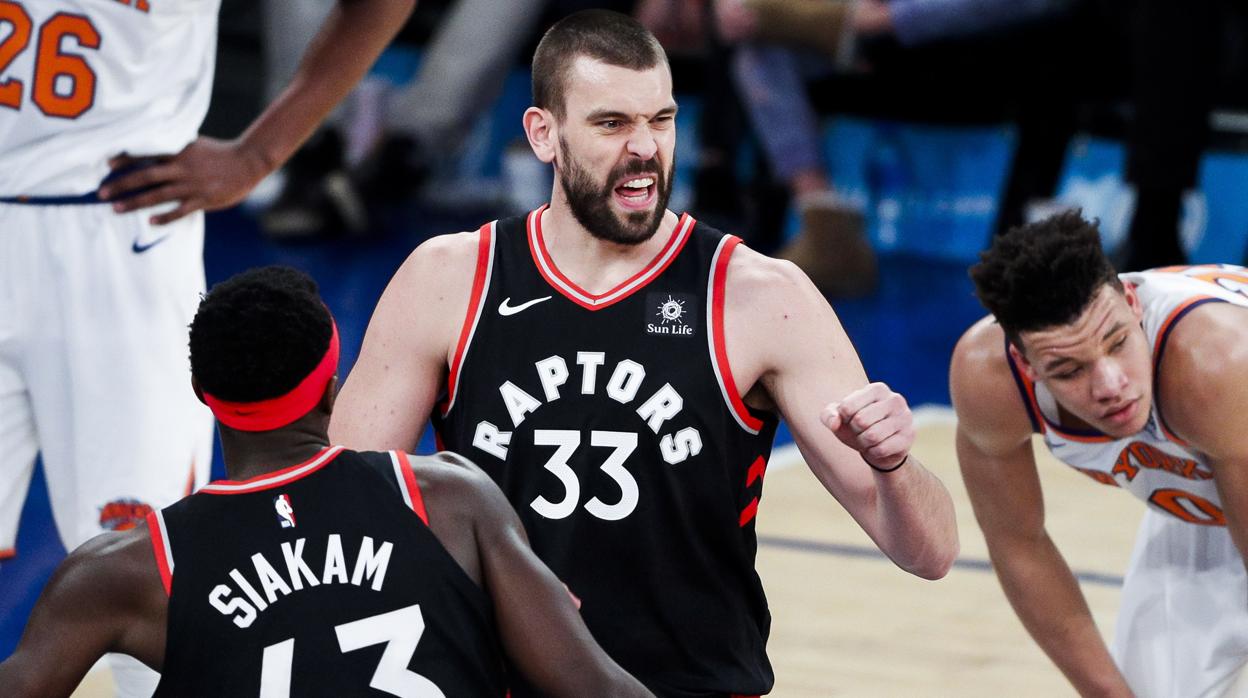 Así fue el debut de Marc Gasol con los Raptors