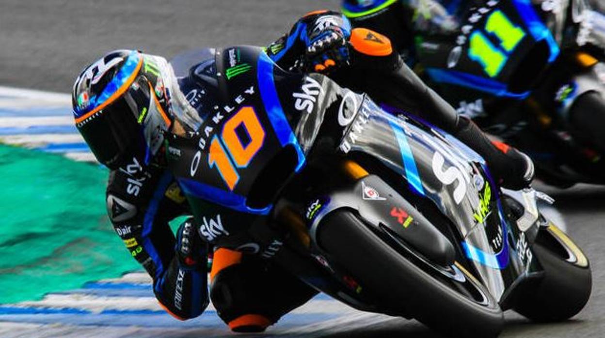 Luca Marini y Gabriel Rodrigo, los más rápidos en Jerez