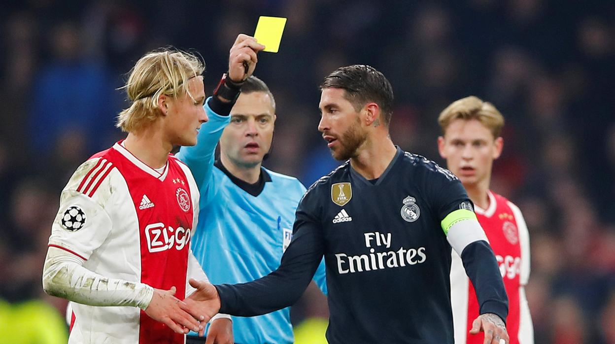 Sergio Ramos se mete en un lío con la tarjeta amarilla