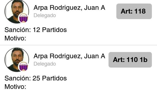 38 partidos de sanción por llamar «moro de mierda» al árbitro