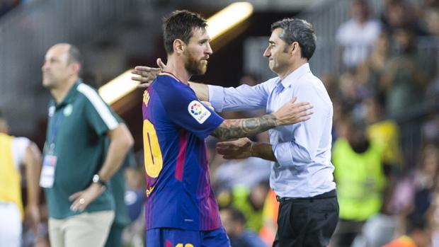 Leo Messi y el vestuario renuevan a Valverde