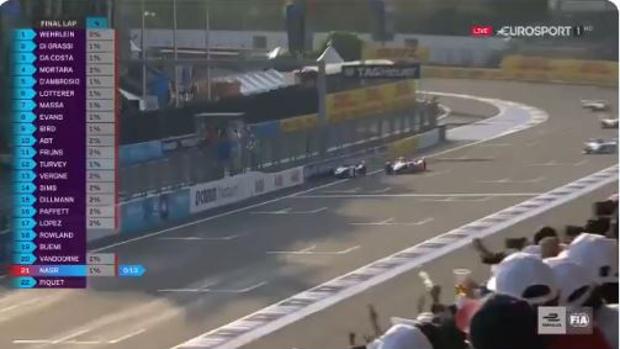 Fascinante final en el ePrix de México: Di Grassi «roba» el triunfo a Werhlein en el último metro