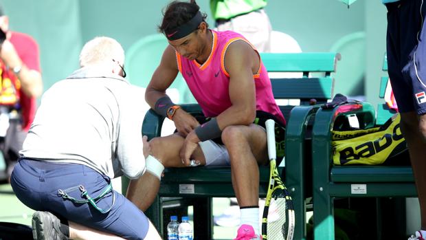 Nadal no jugará la semifinal de Indian Wells por lesión